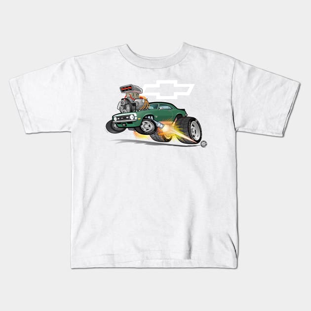 68 SS Blown Green Kids T-Shirt by Goin Ape Studios